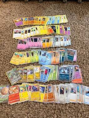 Pokémon Card Bulk Lot - English & Japanese Mix - Includes V Cards, Holos, and Tr